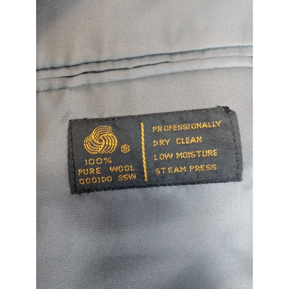 Cambridge Members‎ Blazer Mens 44R Gray Nailhead Wool Sport Coat Jacket Vintage